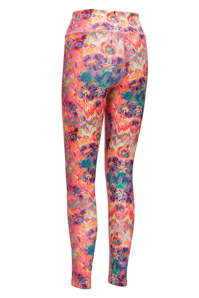 Pink printed yoga pants