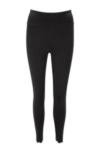 Black yoga pants with pocket.