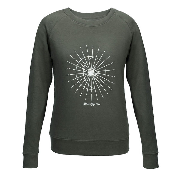 Celestial Sweatshirt - Khaki - Blossom Yoga Wear