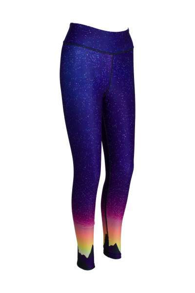 Northern Lights High Waist Yoga Pants - Blossom Yoga Wear