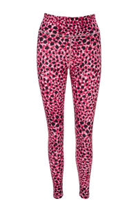 pink cheetah print eco friendly yoga pants