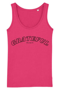 Pink Grateful slogan vest
