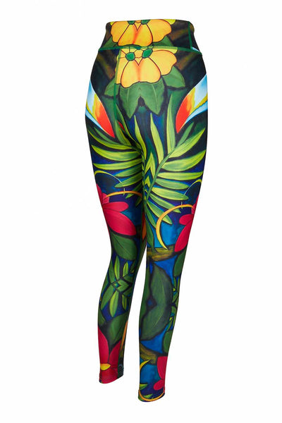 Toucan Printed high waist yoga pants 