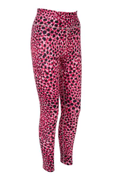 pink cheetah print eco friendly yoga pants