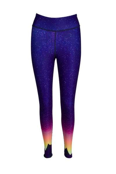 Northern Lights High Waist Yoga Pants - Blossom Yoga Wear