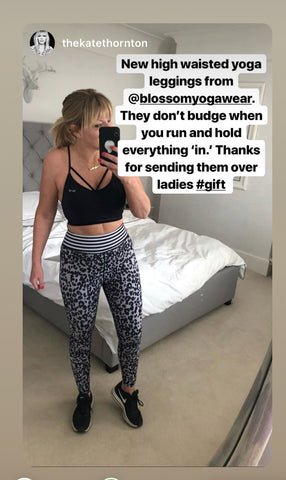 Kate Thornton Wearing Blossom Yoga Wear