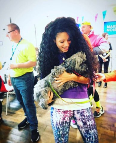 Vick Hope Wearing Blossom Yoga Wear