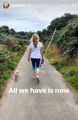 Tamzin Outhwaite in Blossom Yoga leggings