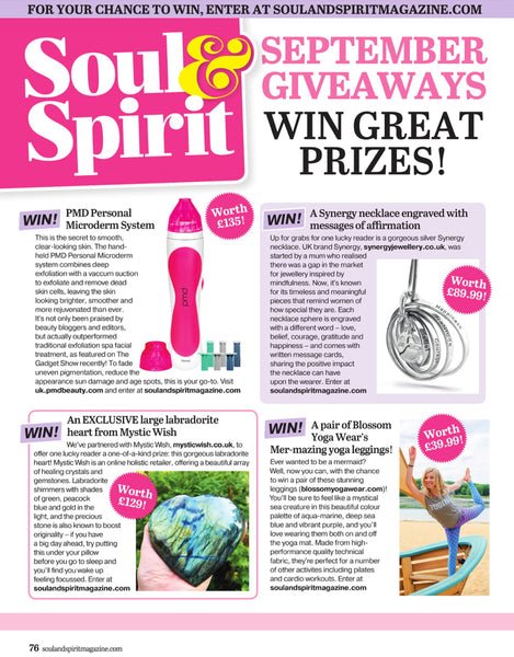Blossom Yoga Wear in Soul & Spirit Magazine
