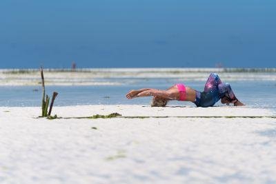 Galaxy Glamour printed yoga pants from Blossom Yoga Wear